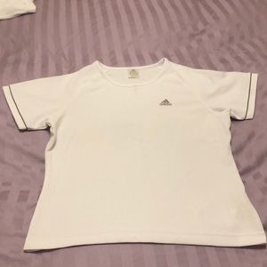 Adidas ClimaLite White Tee - Medium